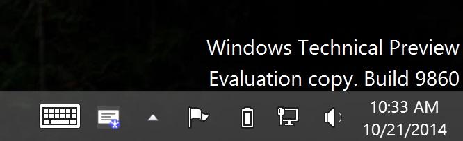 Windows 10 Tech preview Build 9860 teased. My Netbook just received ...