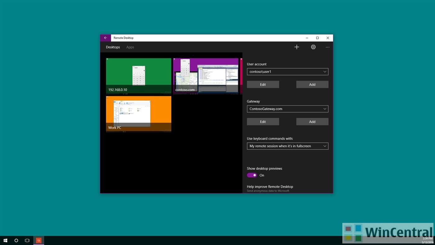 Microsoft Remote Desktop app for Windows 10 updated with ability to