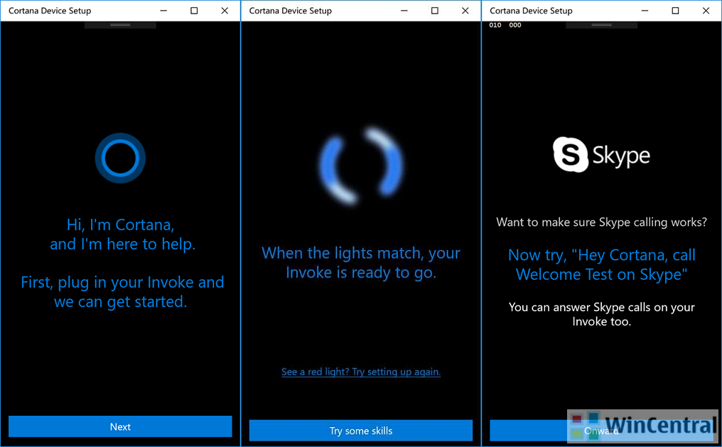 Cortana Device Setup