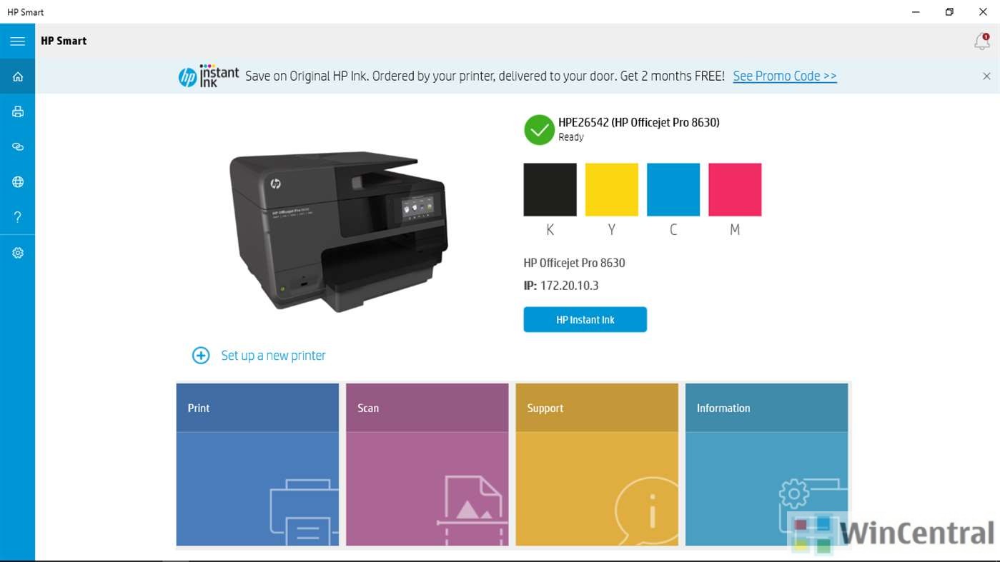 hp smart app scan