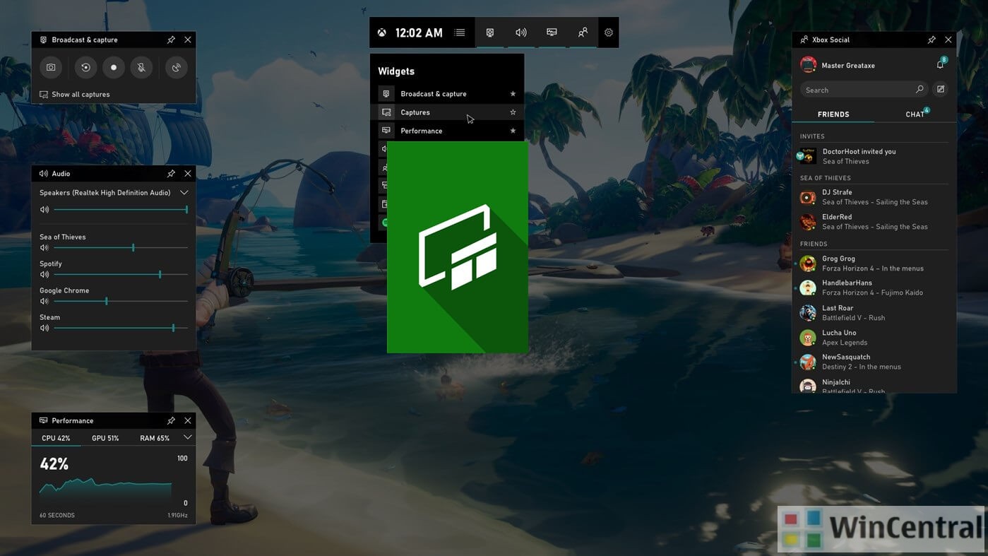 Xbox Game Bar on Windows 10 now supports 3rd party widgets