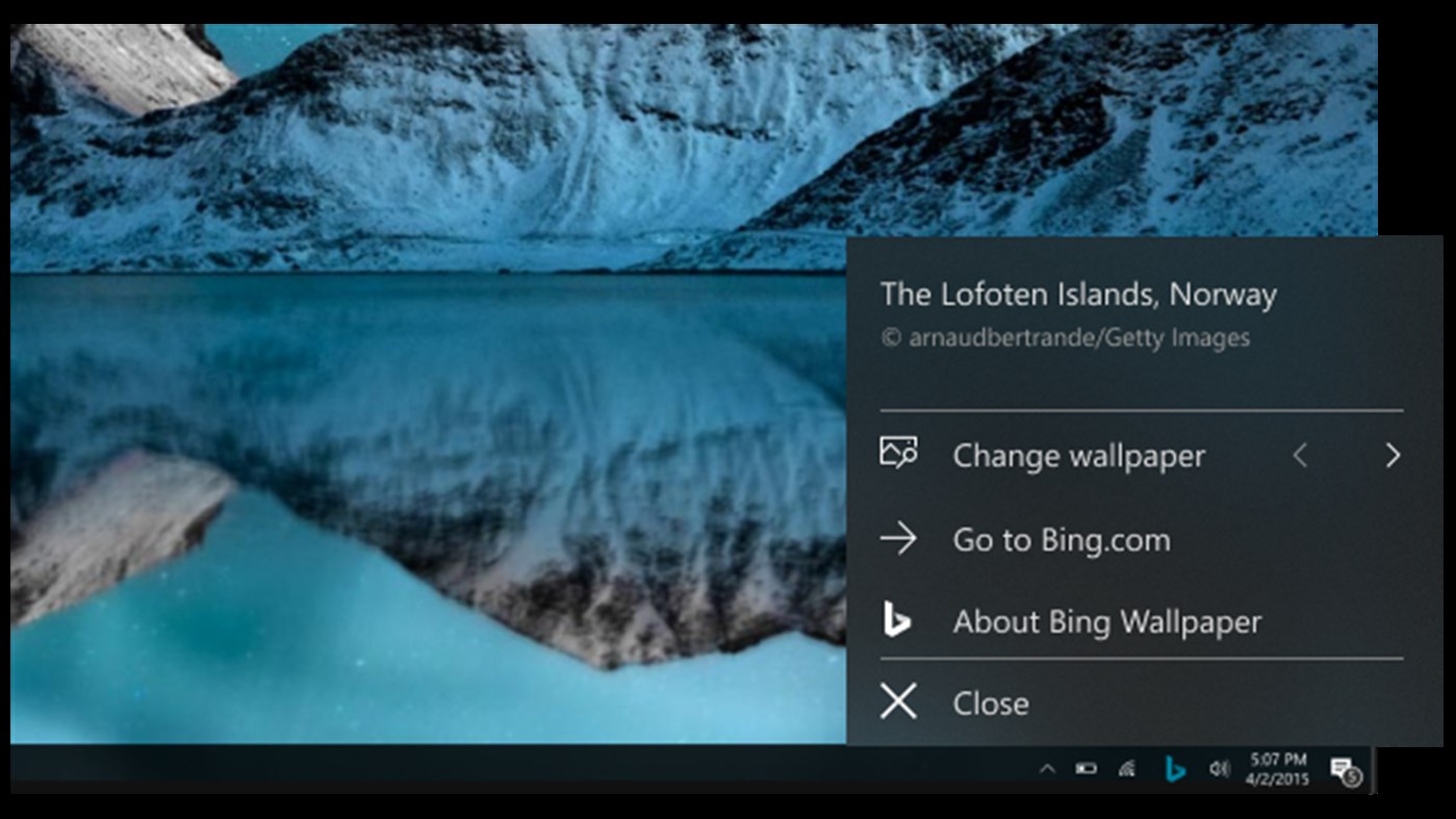 Microsoft bringing Bing Wallpaper app to the store | WinCentral