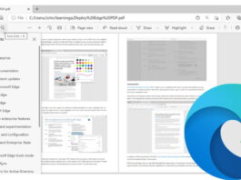 PDF reader in Microsoft Edge