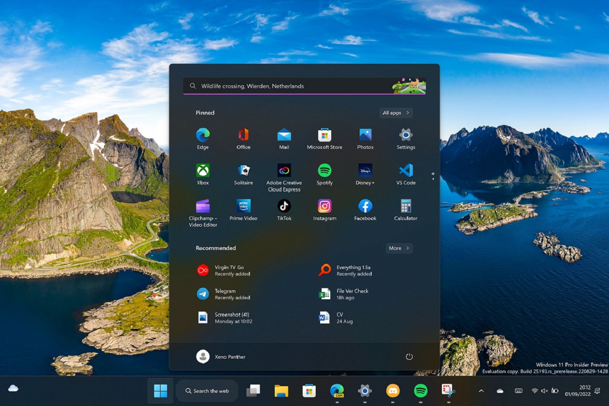 Windows 11 23H2 adds a new Start menu feature - files thumbnail