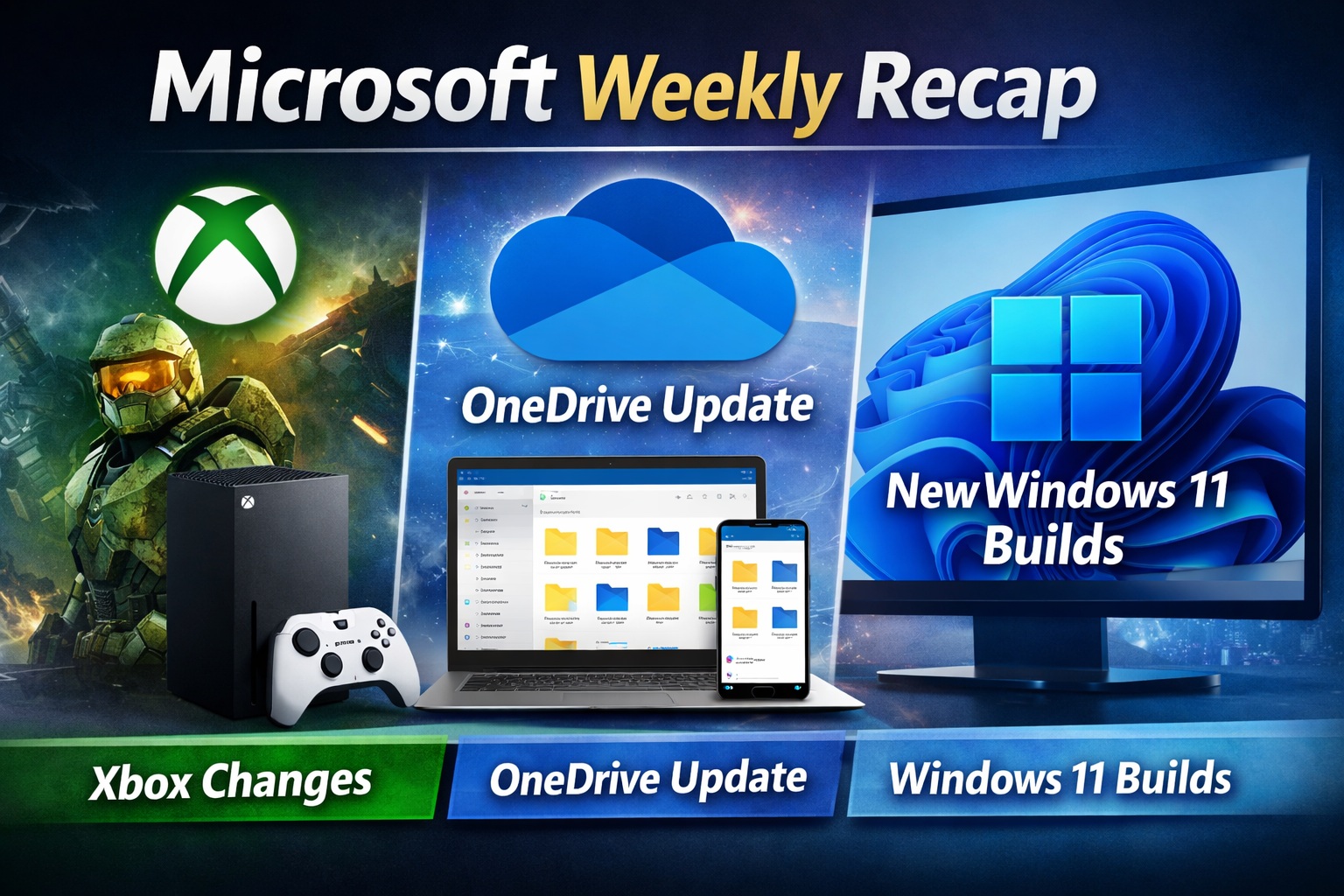 Microsoft Weekly Recap Xbox Changes, OneDrive Update & more