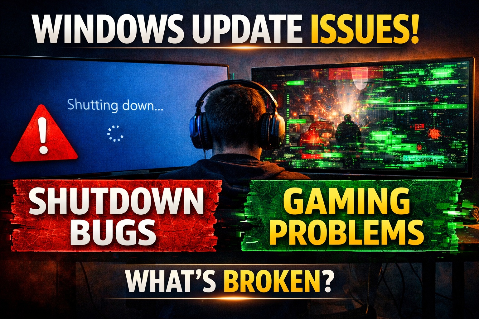 Windows Updates Causing Shutdown & Gaming Issues