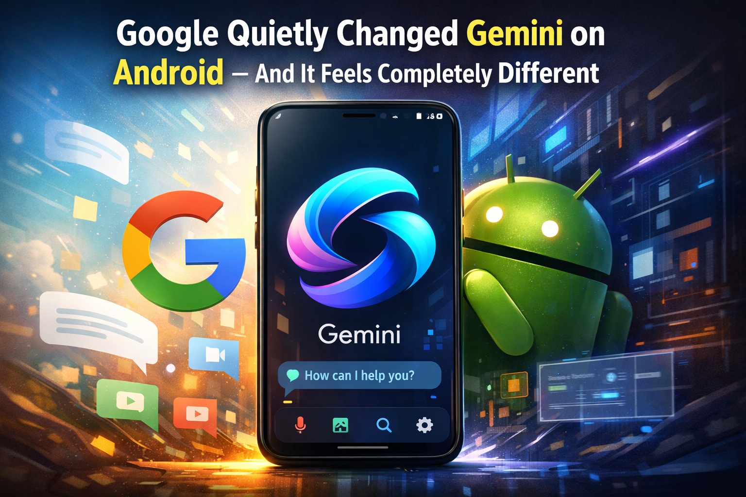 What Changed on Android.com for Consumers? — Gemini Intelligence requires Gemini