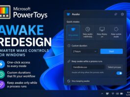 Microsoft is Redesigning the PowerToys Awake Flyout — One-Click Modes, Custom Timers & Process-Aware Wake Control Could Be Coming