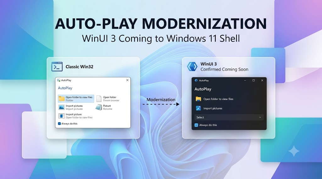 Modern Windows 11 Shell Update: AutoPlay & Properties Dialogs Moving to ...