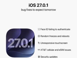 iOS 27.0.1 Could Arrive Tomorrow With Fixes for iPhone 18 Pro Bugs